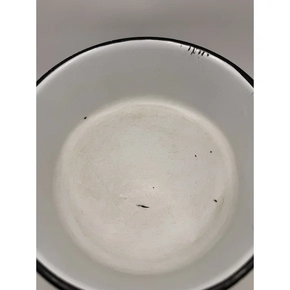 Vintage Berggren Swedish Folkart Enamelware Pot w/Lid "Denna Stuvning" Z10 - Picture 3 of 16